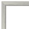 Amanti Art Non-Beveled Wall Mirror, Flair Polished Nickel Frame
